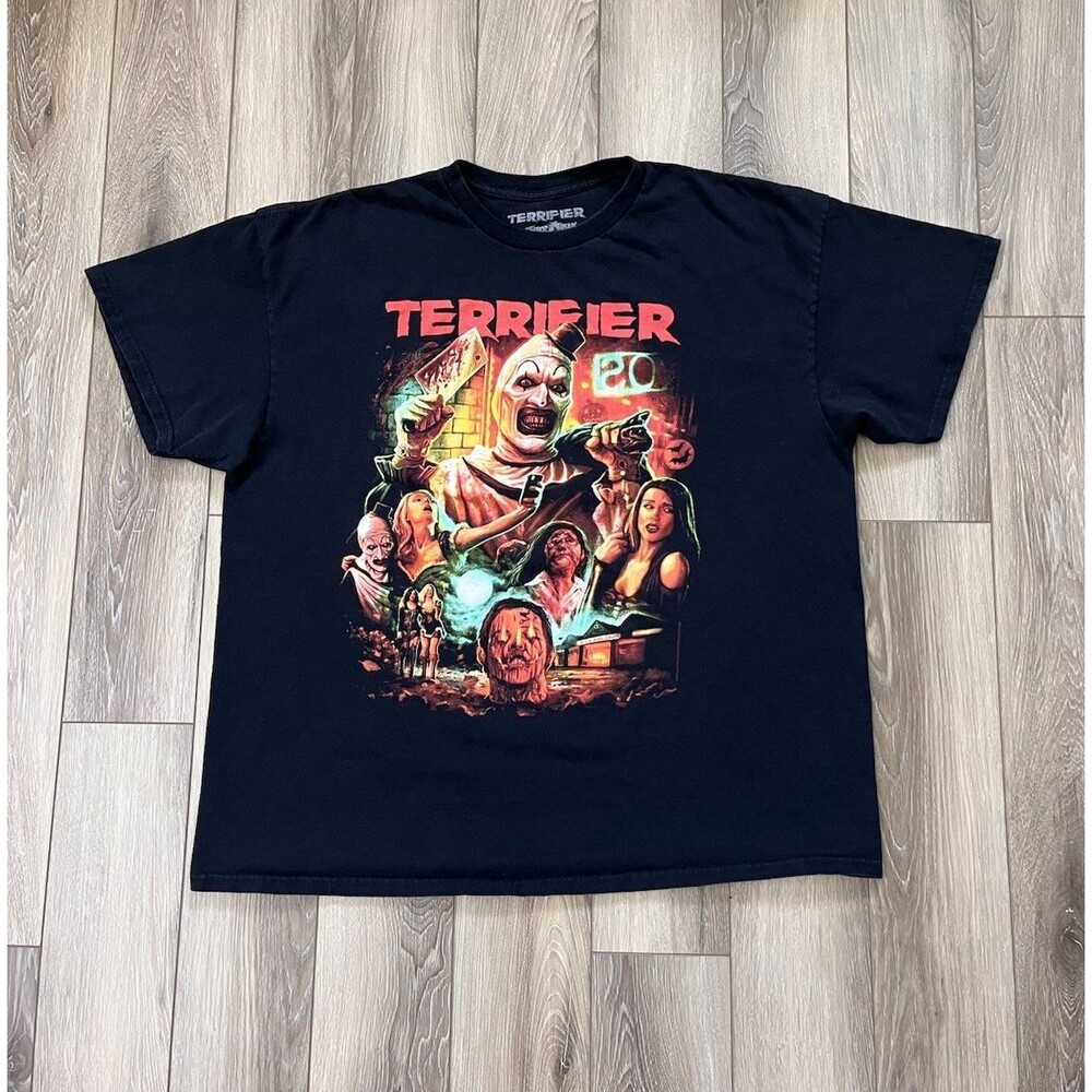 TERRIFIER by Terror Threads Art the Clown Shirt Size 2XL Horror Scary Halloween